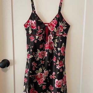 Satin Floral Dress